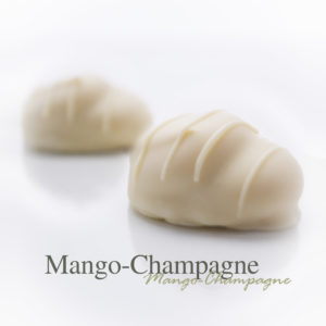 Zachte mango met Marc de Champagne, de ultieme combinatie.